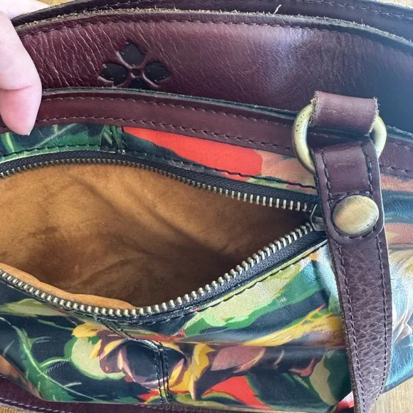 Patrica Nash Floral Leather Shoulder Bag
